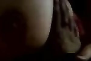 I play with soaked boobs of one sextractive bbw Latin milf