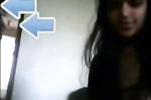 Indian legal age teenager with valuable curves teases me with her goodies on cam