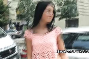 Fucking broke Sofia in the woods