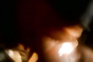 Masked dark black cock slut thirsts for cum and sucks my friend's bulky BBC