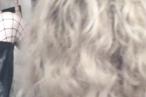 Skinny smutty redhead hottie and plumpy blond in doldofuck session