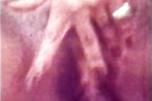 Exquisite vintage dark brown blows rod of her boyfriend