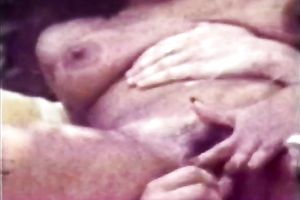 Exquisite vintage dark brown blows rod of her boyfriend