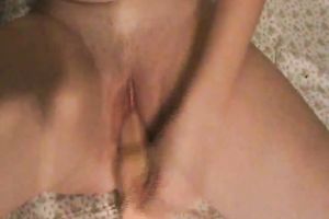 My taut hairless slit is surprised by the size of this marital-device