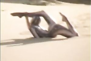 The freakiest teaser movie with my sexy hotwife on the beach