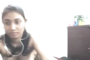 Curvaceous Bengali black cock sluts undresses on web camera and shows her whoppers