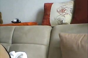 Beautiful nerdy web camera slutty wife flashes her merry titties for me