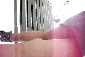 Hunting for my eighteen yo dark brown coed's upskirt in college