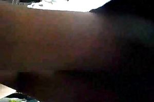 Hunting for my eighteen yo dark brown coed's upskirt in college