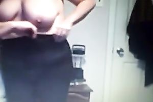 Playing with giant mambos of my aunt in bedroom