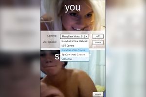 Lesbian beauties are playing with their slit on web camera