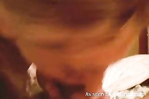 My nice-looking girlfriend licked my perspired balls and sucked my dick