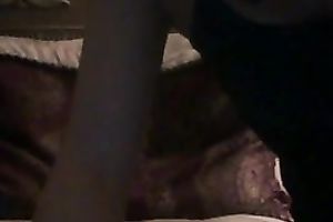 Cute dilettante black haired web camera girlie flashed love bubbles and tickled her bawdy cleft