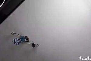 My chunky slutty wife is making love to my weenie with her hungry face hole on camera