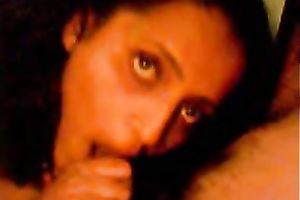 Dark haired all natural Indian blowlerina sucks captivating sloppy ramrod