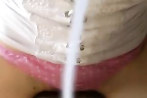 My desirable brunette chick sucks my penis and rides it on top