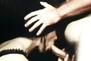 Beautiful and juvenile brunette hair blows miniature hirsute ramrod