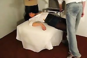 Slutty and bawdy floozy with admirable body toyed by us