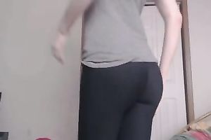Cute non-professional livecam sweetie got rid of her underware to show taut milk cans