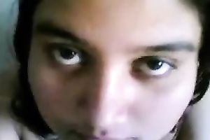 Ugly Indian brunette hair nympho receives nailed mish and rides BF's dick