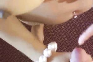 Skinny exotic Asian brunette hair on the POV livecam vid giving head