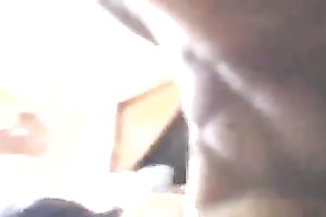 Trashy white wench engulfing large dark schlong deepthroat