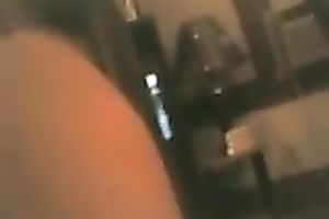 My fat auntie enchanting herself with a metal marital-device