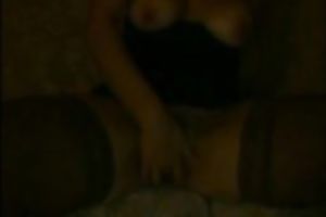 Busty hot dilettante dirty slut wife rubbing and playing with her pussy