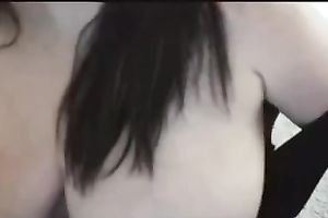 Gorgeous giant billibongs of a white obese brunette on livecam