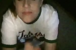 My college girlfriend swallows my pole greedily