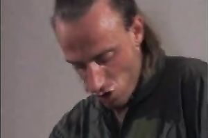 I drilled my housemaid right on the dinner table