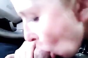 Blond haired hooker provided my ally with a great BJ in the car