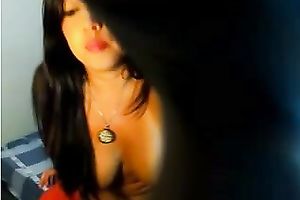 My hawt Lating livecam girlfriend shows me hot tan and copulates her snatch