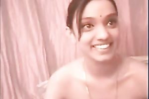 Cute youthful black skin Desi white bitch flashes topless on livecam