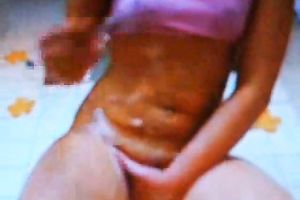 My beautiful Married slut in the baths shaving her snatch on cam