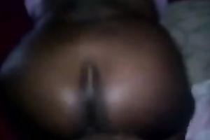 Bootyful swarthy gal rides my unbending penis in reverse cowgirl position