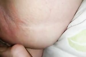 My turned on hubby plays and licks my soaking wet pink slit