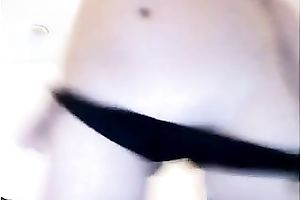 My seductive girlfriend is playing with her boobies and shows gazoo