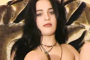 Stunning goth girlfriend positions on my camera all naked
