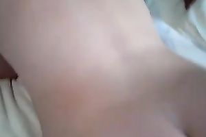 Just a jizz flow on the loose asshole of my white milf hotwife