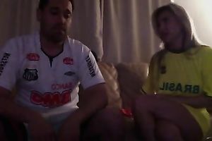 Brazilian playgirl jointly with her boyfriend having joy on livecam