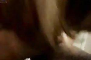 Delicious dark dong of my stylish paramour got served in the baths