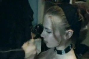 I chastise my punk girlfriend by screwed her mouth with my huge rod