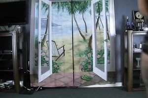 Dark haired web camera wench was partying like a rock begin and exposing me her curves