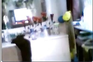 Teen blonde dirty slut wife on the web camera has awesome couple of boobies