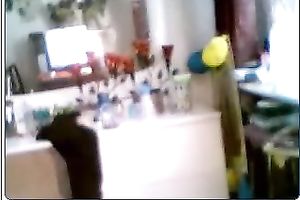 Teen blonde dirty slut wife on the web camera has awesome couple of boobies