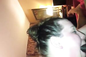 Ugly fattie sucks my dark manhood in hot POV movie scene