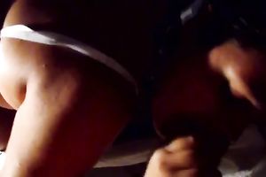 My hot ally gives me BJ and I place in sex toys in her arse gap