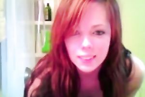 Ardent pallid playgirl was having pleasure during the time that stimulating herself in the shower