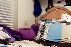 Chubby punk webcam teeny doxy fingers her moist bushy cum-hole